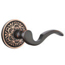 Emtek 8106-C-US10B Cortina Door Lever Passage Set With Lancaster Rosette Oil Rubbed Bronze