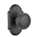 Emtek 8108-NW-US19 Norwich Door Knob Passage Set With #8 Rosette Flat Black