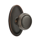 Emtek 8120-NW-US10B Norwich Door Knob Passage Set With Oval Rosette Oil Rubbed Bronze