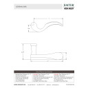 Emtek 8050-C-US15A Cortina Door Lever Dummy Set With Regular Rosette Pewter