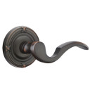 Emtek 8057-C-US10B Cortina Door Lever Dummy Set With Ribbon & Reed Rosette Oil Rubbed Bronze