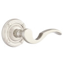 Emtek 8057-C-US15 Cortina Door Lever Dummy Set With Ribbon & Reed Rosette Satin Nickel