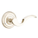Emtek 8100-C-US14 Cortina Door Lever Passage Set With Regular Rosette Polished Nickel
