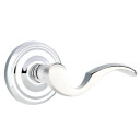 Emtek 8100-C-US26 Cortina Door Lever Passage Set With Regular Rosette Polished Chrome