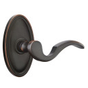 Emtek 8120-C-US10B Cortina Door Lever Passage Set With Oval Rosette Oil Rubbed Bronze