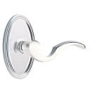 Emtek 8120-C-US26 Cortina Door Lever Passage Set With Oval Rosette Polished Chrome