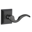 Emtek 8161-C-US19 Cortina Door Lever Passage Set With Wilshire Rosette Flat Black