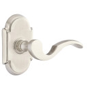 Emtek 8208-C-US15 Cortina Door Lever Privacy Set With #8 Rosette Satin Nickel