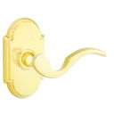 Emtek 8208-C-US3 Cortina Door Lever Privacy Set With #8 Rosette Polished Brass