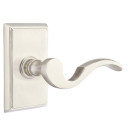 Emtek 8221-C-US15 Cortina Door Lever Privacy Set With Rectangular Rosette Satin Nickel