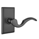 Emtek 8221-C-US19 Cortina Door Lever Privacy Set With Rectangular Rosette Flat Black