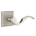 Emtek 8231-C-US15A Cortina Door Lever Privacy Set With Quincy Rosette Pewter