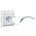 Emtek 8231-C-US26 Cortina Door Lever Privacy Set With Quincy Rosette Polished Chrome