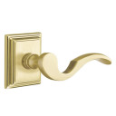 Emtek 8261-C-US4 Cortina Door Lever Privacy Set With Wilshire Rosette Satin Brass
