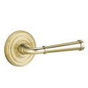 Emtek 8050-ME-US4 Merrimack Door Lever Dummy Set With Regular Rosette Satin Brass