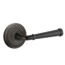 Emtek 8051-ME-US10B Merrimack Door Lever Dummy Set With Rope Rosette Oil Rubbed Bronze