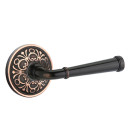 Emtek 8056-ME-US10B Merrimack Door Lever Dummy Set With Lancaster Rosette Oil Rubbed Bronze