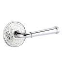 Emtek 8056-ME-US26 Merrimack Door Lever Dummy Set With Lancaster Rosette Polished Chrome