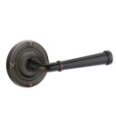 Emtek 8057-ME-US10B Merrimack Door Lever Dummy Set With Ribbon & Reed Rosette Oil Rubbed Bronze