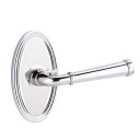 Emtek 8520-ME-US26 Merrimack Door Lever Dummy Set With Oval Rosette Polished Chrome