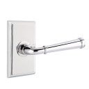 Emtek 8521-ME-US26 Merrimack Door Lever Dummy Set With Rectangular Rosette Polished Chrome
