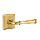 Emtek 8531-ME-US7 Merrimack Door Lever Dummy Set With Quincy Rosette French Antique