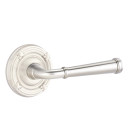 Emtek 8107-ME-US15 Merrimack Door Lever Passage Set With Ribbon & Reed Rosette Satin Nickel
