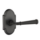 Emtek 8108-ME-US19 Merrimack Door Lever Passage Set With #8 Rosette Flat Black