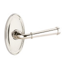 Emtek 8120-ME-US14 Merrimack Door Lever Passage Set With Oval Rosette Polished Nickel