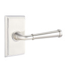 Emtek 8121-ME-US15 Merrimack Door Lever Passage Set With Rectangular Rosette Satin Nickel