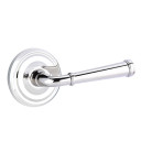 Emtek 8200-ME-US26 Merrimack Door Lever Privacy Set With Regular Rosette Polished Chrome