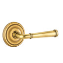 Emtek 8200-ME-US7 Merrimack Door Lever Privacy Set With Regular Rosette French Antique