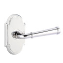 Emtek 8208-ME-US26 Merrimack Door Lever Privacy Set With #8 Rosette Polished Chrome