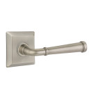 Emtek 8231-ME-US15A Merrimack Door Lever Privacy Set With Quincy Rosette Pewter