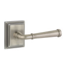 Emtek 8261-ME-US15A Merrimack Door Lever Privacy Set With Wilshire Rosette Pewter