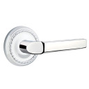 Emtek 8051-M-US26 Milano Door Lever Dummy Set With Rope Rosette Polished Chrome
