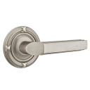 Emtek 8057-M-US15A Milano Door Lever Dummy Set With Ribbon & Reed Rosette Pewter