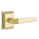 Emtek 8561-M-US4 Milano Door Lever Dummy Set With Wilshire Rosette Satin Brass