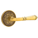 Emtek 8056-T-US7 Turino Door Lever Dummy Set With Lancaster Rosette French Antique