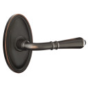 Emtek 8520-T-US10B Turino Door Lever Dummy Set With Oval Rosette Oil Rubbed Bronze