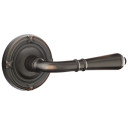 Emtek 8107-T-US10B Turino Door Lever Passage Set With Ribbon & Reed Rosette Oil Rubbed Bronze