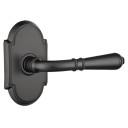 Emtek 8108-T-US19 Turino Door Lever Passage Set With #8 Rosette Flat Black