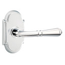 Emtek 8108-T-US26 Turino Door Lever Passage Set With #8 Rosette Polished Chrome