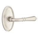 Emtek 8120-T-US15 Turino Door Lever Passage Set With Oval Rosette Satin Nickel