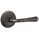 Emtek 8201-T-US10B Turino Door Lever Privacy Set With Rope Rosette Oil Rubbed Bronze