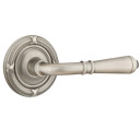 Emtek 8207-T-US15A Turino Door Lever Privacy Set With Ribbon & Reed Rosette Pewter