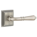 Emtek 8221-T-US15A Turino Door Lever Privacy Set With Rectangular Rosette Pewter