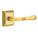 Emtek 8221-T-US7 Turino Door Lever Privacy Set With Rectangular Rosette French Antique