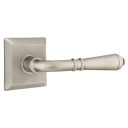 Emtek 8231-T-US15A Turino Door Lever Privacy Set With Quincy Rosette Pewter