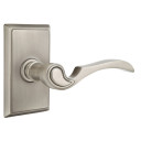 Emtek 8121-CV-US15A Coventry Door Lever Passage Set With Rectangular Rosette Pewter